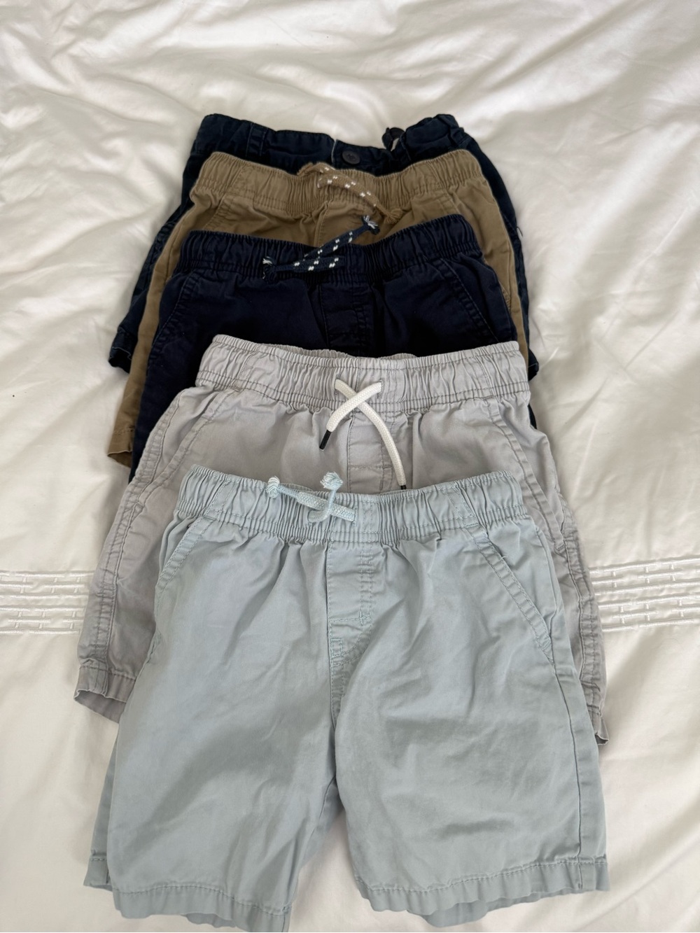 Cat & Jack - Boys Elastic Waist Pull-On Shorts - set of 5